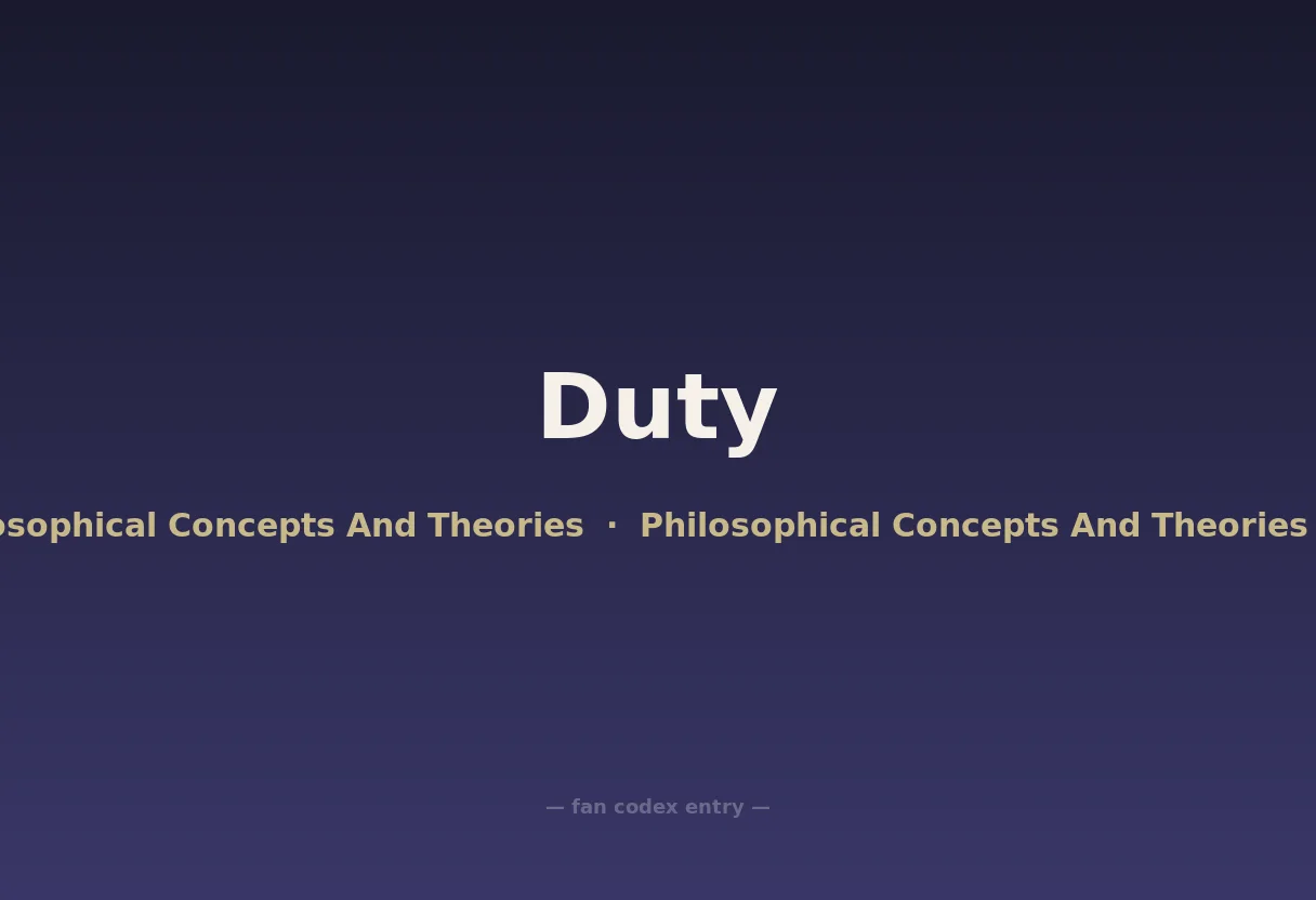 Duty