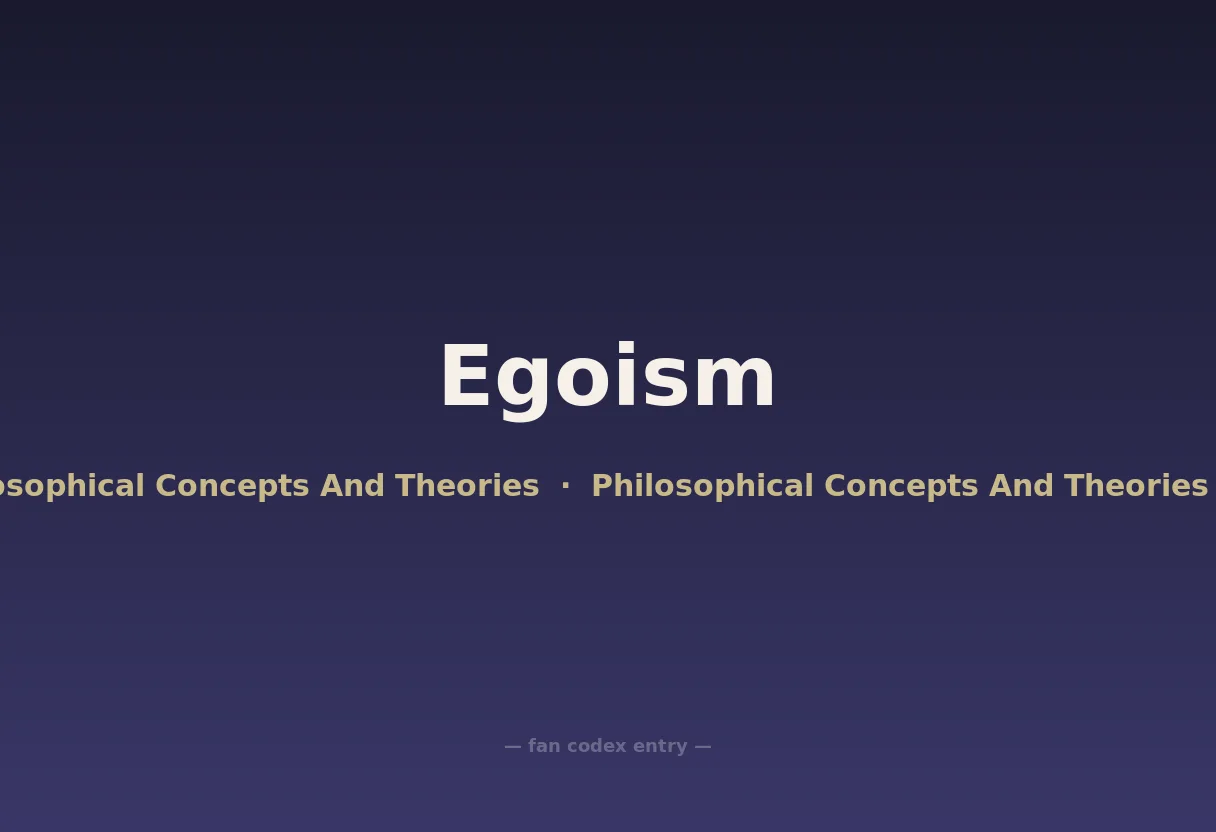 Egoism