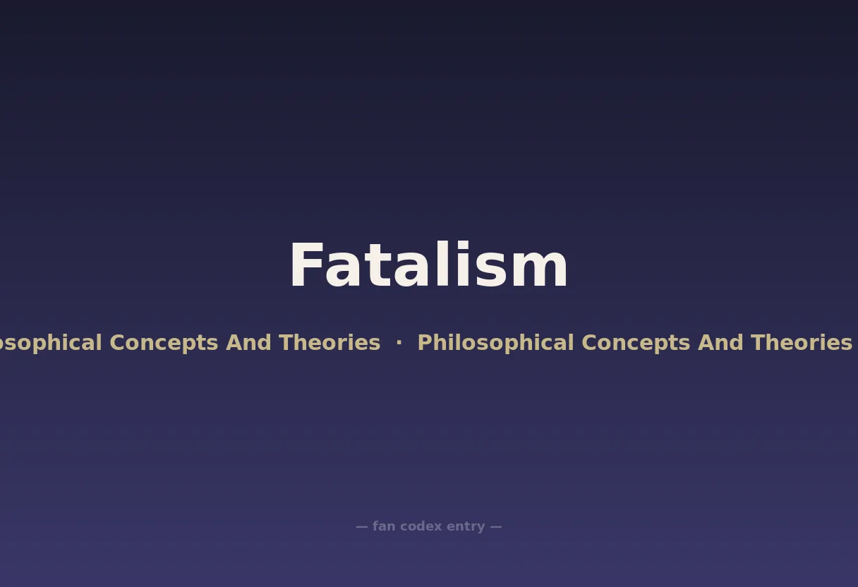 Fatalism