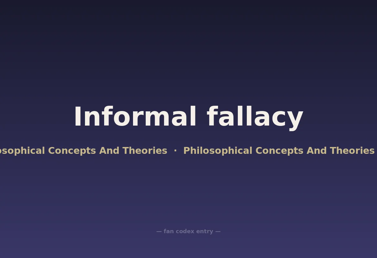 Informal fallacy