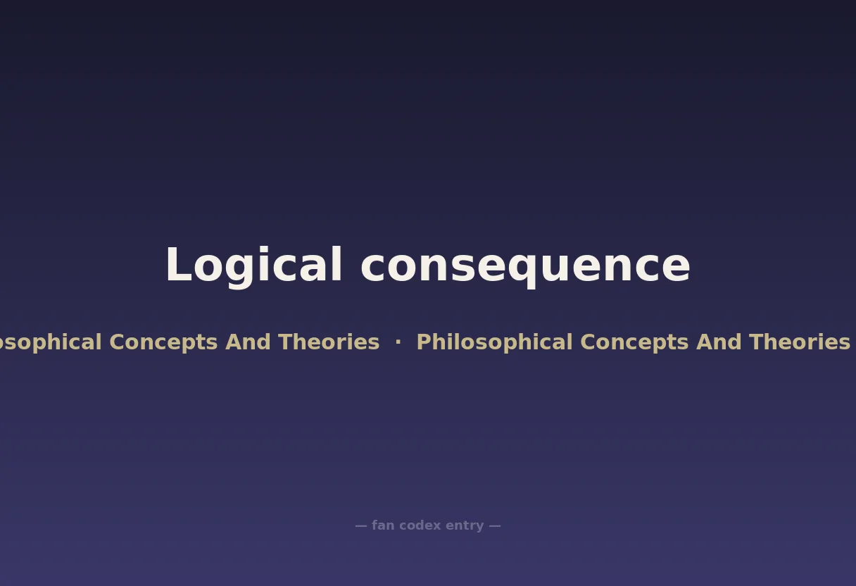 Logical consequence