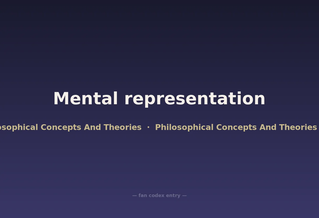Mental representation